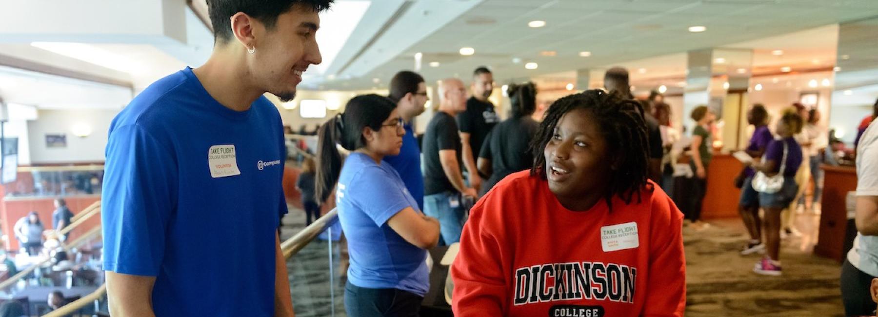 students at take flight event